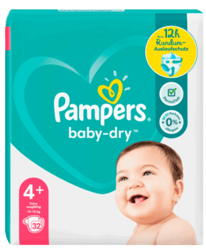 pampers baby dry 4 plus