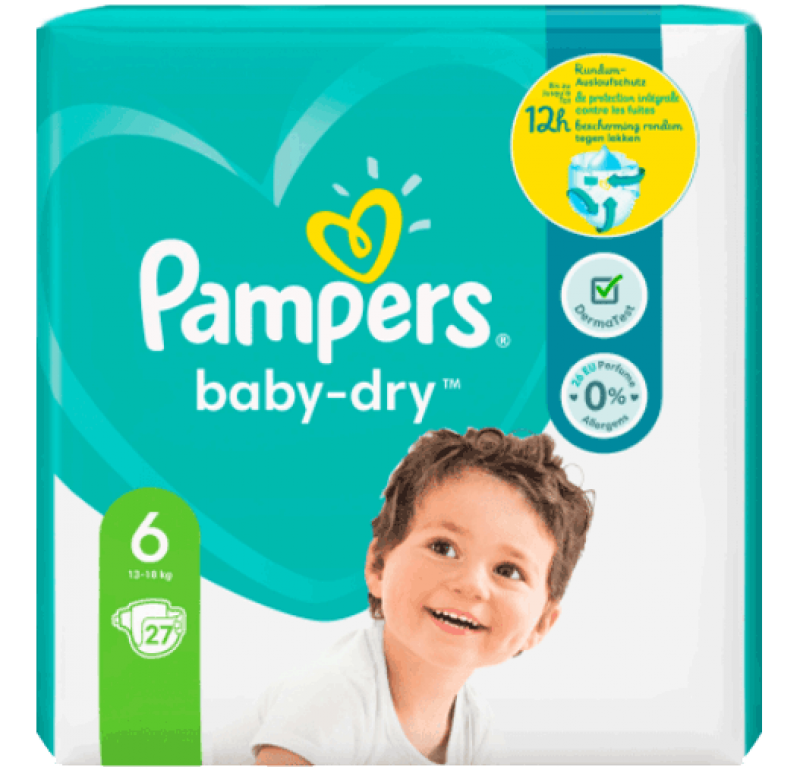 pampers baby dry 6